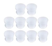 Uikdjgu 10X Fioriera di Plastica per Piante Fioriera con Vassoio Piattino Rotondo Lucentezza Home Garden Decor,14 cm
