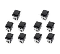 Uikdjgu 10X Interruttore un Bilanciere, Interruttore un Bilanciere Elettrico Industriale HY12-9-3 un 6 Pin con Pulsante 125 V/250 V