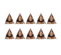 Uikdjgu 10X Piramide Un Spirale di Ghiaia di da 6 cm Piramide Un Spirale Un Spirale Filo di Rame Un Spirale Fatto Un Mano per L'Arredamento della Casa