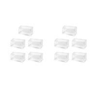 Uikdjgu 10X Supporto A Tavola Trasparente per Biglietto da Visita di Plastica Acrilica