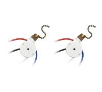 Uikdjgu 2 PZ Interruttore Luci Ventilatore Da Soffitto ZingEar ZE-208S E89885 Interruttore Ventilatore 3 Velocità 4 Fili Tirare Catena, Interruttore Luci Ventilatore,