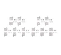 Uikdjgu 20 Pezzi Cerniere Nascoste Invisibili Perno Porta su e Giù per Mobiletto CT Codici Angolari per Supporto Espositivo per Pannello In Legno