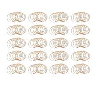 Uikdjgu 200 Pack 3 Pollici Gold Dream Catcher Anelli nel Metallo Hoops nel macramè per Acchiappasogni E