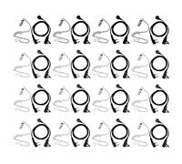 Uikdjgu 20X 2 Pin PTT Mic Auricolare Covert Acoustic Tube Auricolare in-Ear per UV-5R -888S Accessori Radio CB