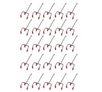 Uikdjgu 25Pcs L'attaccatura del Gancio del Negozio di Visualizzazione della Parete della Stecca dei Ganci di Pegboard di 100Mm Si Appende Un Casa Hanger Chrome Metallo 1-1.5Kg Caricamento
