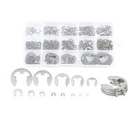Uikdjgu 290PZ / Set e Kit di Assortimento di Rondelle Elastiche per Clip e Acciaio Inossidabile 1.2-15 Mm Clip per di Sicurezza Esterno per Albero Pulegge