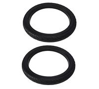 Uikdjgu 2X 16 Pollici 16 X 1,75 Pneumatici Solidi per Biciclette Pneumatici per Biciclette 16 X 1,75 Pneumatici Antiscivolo nel Gomma Nera
