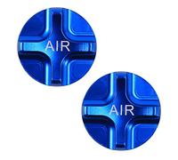 Uikdjgu 2X Bike Air Gas Schrader Caps Sospensione Bici Parti Forcella Forcella Anteriore per Road Bike Blu