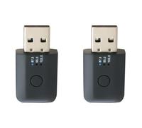 Uikdjgu 2X Car Bluetooth 5.1 Trasmettitore FM Ricevitore Chiamata nel Vivavoce Mini USB Bluetooth Car Kit Adattatore Audio per Auto Wireless per Auto