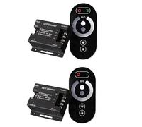 Uikdjgu 2X Controller LED Touch Dimmerabile Portatile 6 Wireless Dimmer LED Monocromatico 12-24V 18A