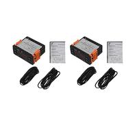 Uikdjgu 2X ETC-974 Mini Regolatore di Temperatura Frigorifero Termostato Regolatore Termoregolatore Termocoppia