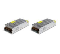 Uikdjgu 2X Interruttore Trasformatore di Alimentazione DC 12V 15A 180W AC 110V / 220V Un DC 12V 20Amp Convertitore Adattatore LED(15A)
