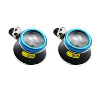 Uikdjgu 2X Lente D'Ingrandimento per Occhiali 20X Clip-On Lente D'Ingrandimento Portatile Strumento di Riparazione per Orologiaio per Operatore Artigianale