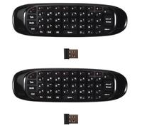 Uikdjgu 2X Mini Air Mouse Fly Air Mouse Tastiera Wireless Airmouse per 9.0 8.1 Android TV Box/PC/TV Smart TV Mini 2.4G(C120)