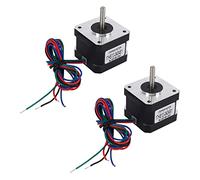Uikdjgu 2X Motore Passo-Passo Nema 17 Motore Passo-Passo 17HS13-0404S1 per Stampante 3D Robot CNC DIY