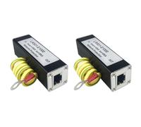 Uikdjgu 2X Poe 1000M Network Protector Poe 1000M Monitor Camera Surge Protector RJ45 Gigabit Ethernet Dispositivo di Protezione Scaricatore