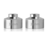 Uikdjgu 2X Strumento Chiave per Filtro Olio A Bussola da 32 mm, Strumento per Rimozione Rapida Filtro Olio In Acciaio, Strumento per Presa Filtro Olio Trasmissione da 3/8 Pollici