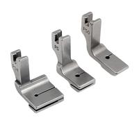 Uikdjgu 3PCS P5 P50 P5W Piedino per Piegato/Plissettato per Macchina da Cucire Industriale, Facile da Usare, Resistente e di Finitura Accurata.