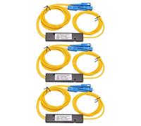 Uikdjgu 3X Accoppiatore Ottico Fbt A Fibra Ottica Monomodale Ftth SC UPC 1X2 Plc