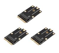 Uikdjgu 3X Adattatore Convertitore M.2 NGFF Un Mini PCI-e per Scheda Bluetooth WLAN M.2 WiFi AX200 9260 8265 8260 per Laptop