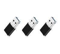 Uikdjgu 3X Adattatore per Lettore di Schede di Memoria Mini USB 3.0 in Alluminio per Scheda Micro-SD/Adattatore per Lettore di Schede TF Pc Computer Laptop