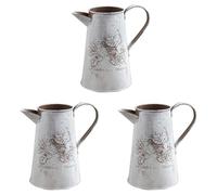 Uikdjgu 3X Annaffiatoio Vaso Brocca Francese Decorazione Della Casa Decorazione del Giardino Vaso Disposizione Dei Fiori Fabbricazione di Fiori nel Giardinaggio 17 cm