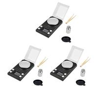 Uikdjgu 3X Bilancia Digitale per Milligrammi 100G / 0,001G, Bilancia per Gioielli Mini Carati di Alta Precisione per Bilancia Tascabile con Peso di Calibrazione