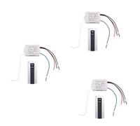 Uikdjgu 3X Canale con Trasmettitore Digitale 220 V ON/OFF 1 Interruttore Ricevitore Wireless Ricevitore Lampada