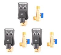 Uikdjgu 3X G1/2 DN15 230V Valvola di Scarico Temporizzata Elettronica del Serbatoio 'Acqua Temporizzata Automatica per La Gestione Della Condensa del Compressore D'Aria