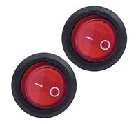 Uikdjgu 3X Interruttore A Bilanciere Bipolare ON OFF Rosso 3 Pin 220V