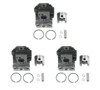 Uikdjgu 3X Kit Pistone Cilindro 36MM per TL33 1E36F-2GN B33B 33CC Decespugliatore Motore. Tagliaerba