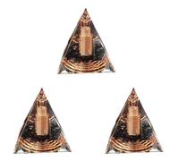 Uikdjgu 3X Piramide Un Spirale di Ghiaia di da 6 cm Piramide Un Spirale Un Spirale Filo di Rame Un Spirale Fatto Un Mano per L'Arredamento della Casa