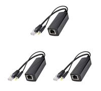 Uikdjgu 3X PS5712TG Gigabit Power al Ethernet Splitter 10/100 / 1000Mpbs RJ45 Supporto Splitter IEEE802.3 Af/At (30W) PoE