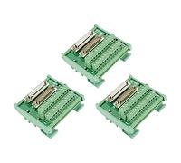 Uikdjgu 3X Scheda di Breakout del Connettore/Femmina del Modulo di Interfaccia Guida DIN DB25