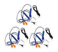 Uikdjgu 3X Tappi per Le Orecchie Auricolari Bluetooth per, Soppressione del Rumore, Protezione 'Udito, Cantieri Edili, Luoghi Rumorosi Blu