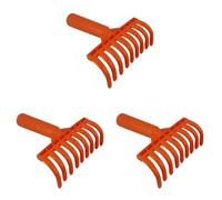 Uikdjgu 3X Teste per Rastrello per Olive Rastrello A 9 Denti Multiuso In Plastica Rastrello per La Raccolta Delle Olive Rastrello per Giardinaggio Diametro Interno 2,5 cm