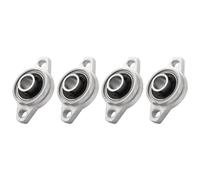 Uikdjgu 4 Pezzi KFL001 12Mm nel Lega di Autoallineanti Blocchetto di Cuscino Flangia Cuscinetto Alloggiamento Rombico del Cuscinetto