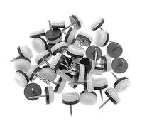 Uikdjgu 40 Pezzi Scivolo per Mobili Ispessito, Protezione per Pavimento con Rivestimento Scorrevole nel Nylon con Chiodo per Piedi Gambe nel Legno di Divano (18 Mm o 0,7 Pollici,)