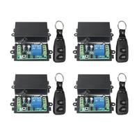 Uikdjgu 4X Dc 12V 10A 1Ch Fili Trasmettitore Ricevitore del System 2 Pulsanti Impermeabile 433 Mhz