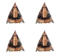 Uikdjgu 4X Piramide Un Spirale di Ghiaia di da 6 cm Piramide Un Spirale Un Spirale Filo di Rame Un Spirale Fatto Un Mano per L'Arredamento della Casa