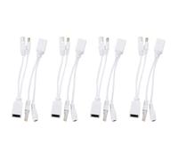 Uikdjgu 4X Poe Power Over Ethernet Kit Cavi Cavetti Adattatori Splitter per LAN Rete