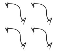 Uikdjgu 4X Supporto per Sfondo C Morsetto Clip Fotocamera Accessori per Studio Fotografico Supporto per Luce Braccio Flessibile Riflettore Photo Camara Doppia Testa