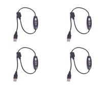 Uikdjgu 4X Termostato Riscaldatore Termoregolatore USB 5V-12V 3 Velocità Regolabile 24W