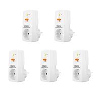 Uikdjgu 5X 16A Gfci Spina di Protezione Contro Le Perdite Presa RCD Interruttore Automatico Domestico Interruttore di Sicurezza Spina di Protezione Personale Spina UE