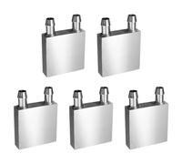 Uikdjgu 5X Blocco di Raffreddamento Ad Acqua nel Alluminio 40X40X12Mm Dispositivo di Raffreddamento per Radiatore CPU del Computer