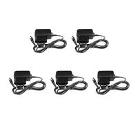 Uikdjgu 5X Caricabatterie Adattatore di Alimentazione Interruttore Universale DC 6V 500MA per Monitor Pressione Sanguigna 7120 / U10L / 8713 Spina UE