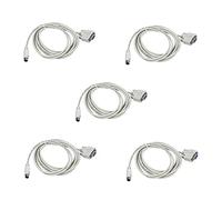 Uikdjgu 5X DB9P A 8P Mini Din RS232 Scarica Bianco 8.2 Ft per PLC -EH