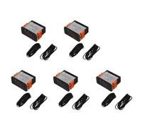 Uikdjgu 5X ETC-974 Mini Regolatore di Temperatura Frigorifero Termostato Regolatore Termoregolatore Termocoppia Doppio Sensore