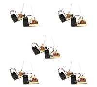 Uikdjgu 5X Kit STEM, Impara Il Codice Morse, Costruisci Una Macchina Telegrafica, Esperimento di Circuiti Elettrici, Kit di Elettricità (Batteria)
