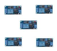 Uikdjgu 5X Modulo Interruttore Ritardo Accensione/Spegnimento Ritardo Relè 12V CC con Timer